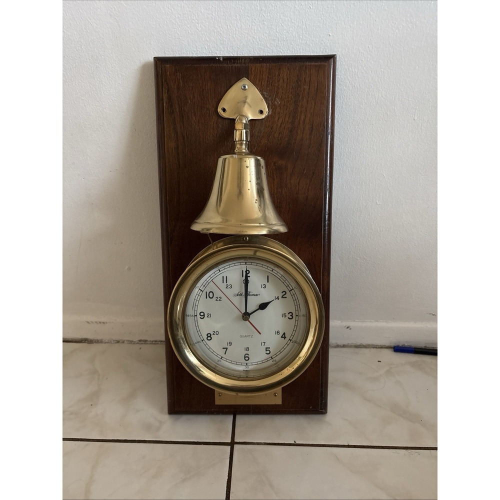 Vintage Seth Thomas Chesapeake & Bell Nautical Clock Model 1047 ~ Works